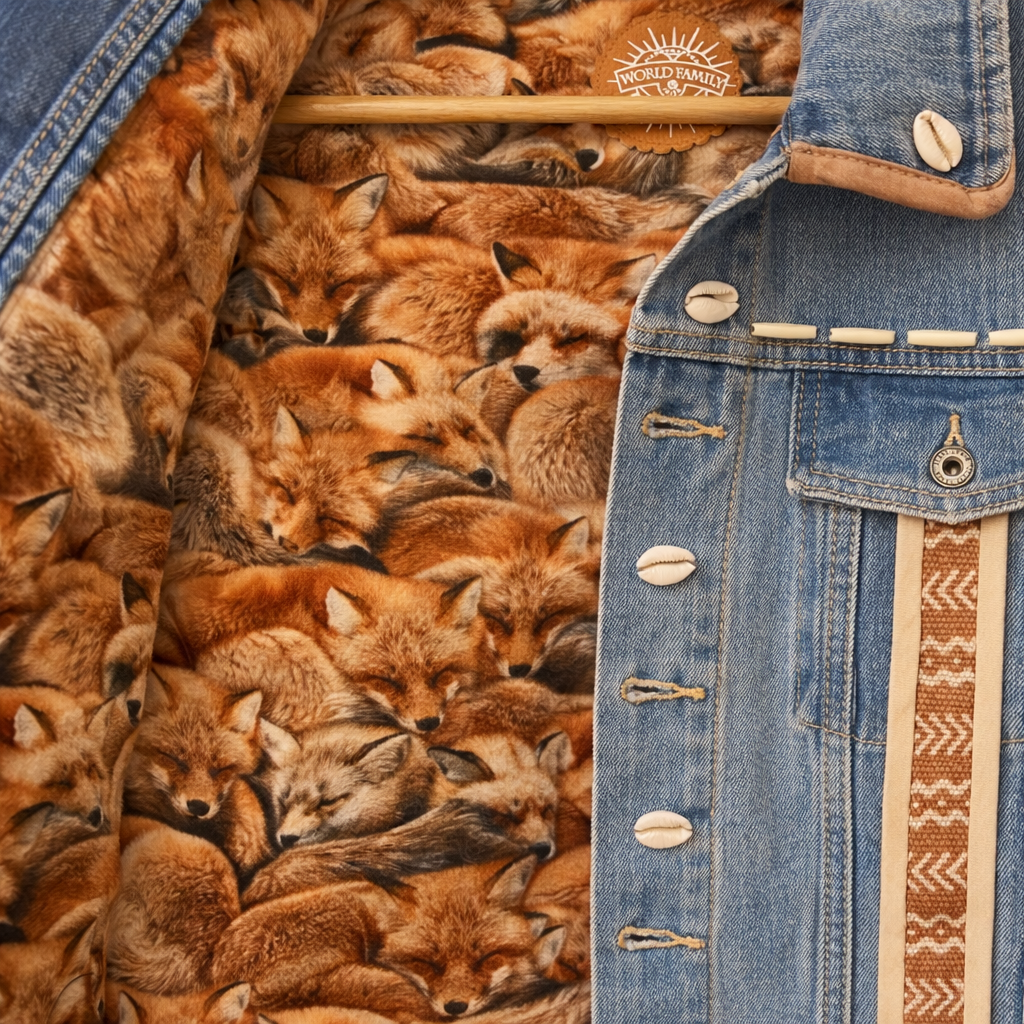 Chaleco Jeans Tribal - World Family Ibiza