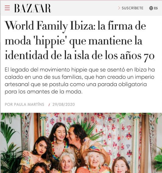 Harpers Bazaar: World Family Ibiza: la firma de moda 'hippie' que mantiene la identidad de la isla de los años 70