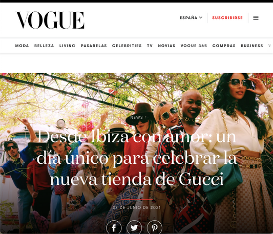 VOGUE: Desde Ibiza con amor: un día único para celebrar la nueva tienda de Gucci