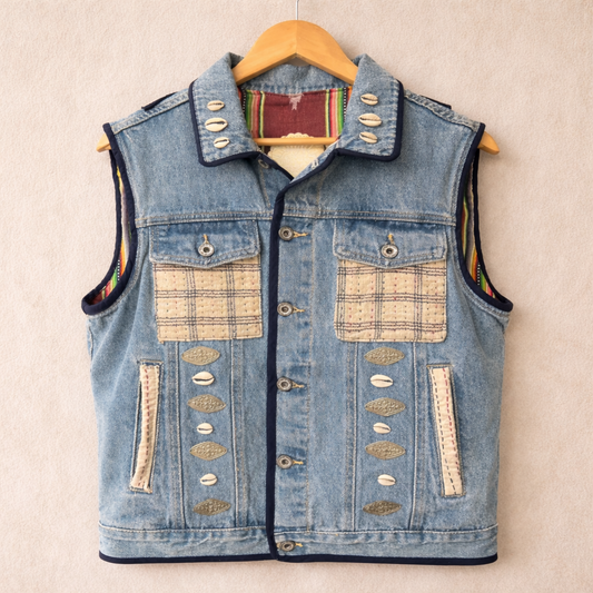 Chaleco Jeans Tribal - World Family Ibiza