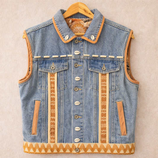 Chaleco Jeans Tribal - World Family Ibiza