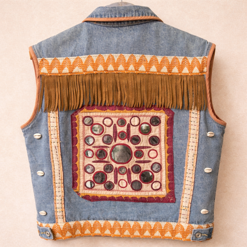 Chaleco Jeans Tribal - World Family Ibiza