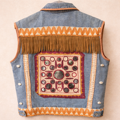 Chaleco Jeans Tribal - World Family Ibiza