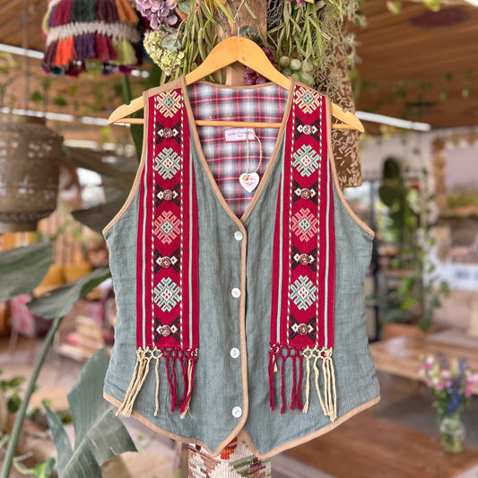 Chaleco Lino - World Family Ibiza