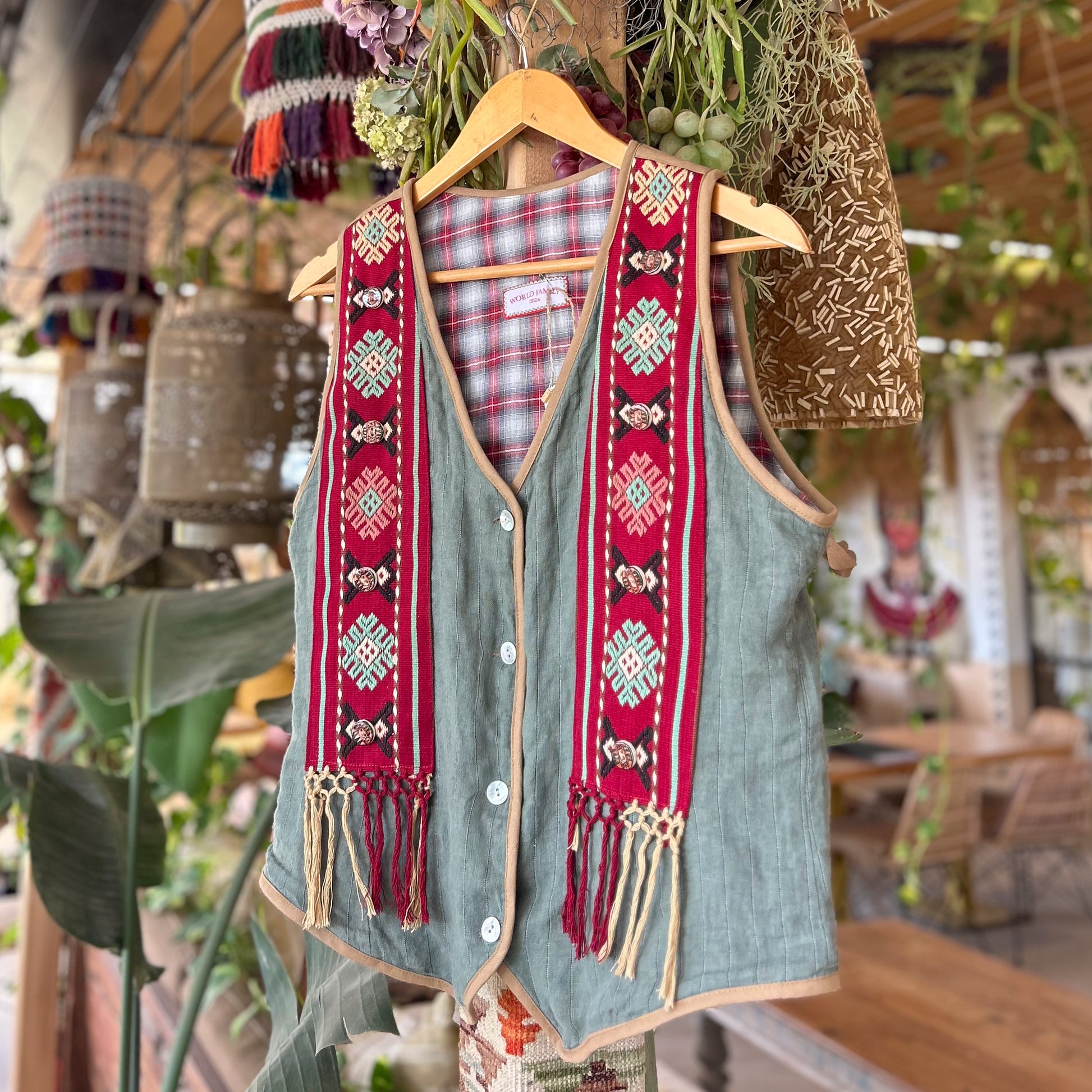 Chaleco Lino - World Family Ibiza