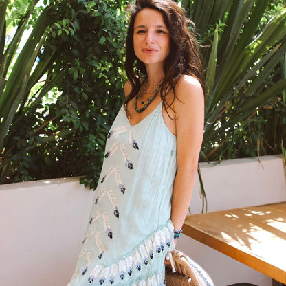 Colibri Dress Aqua Marine - World Family Ibiza