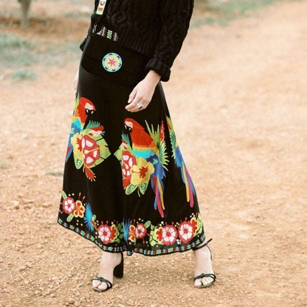 Wakamayo Skirt Black - World Family Ibiza