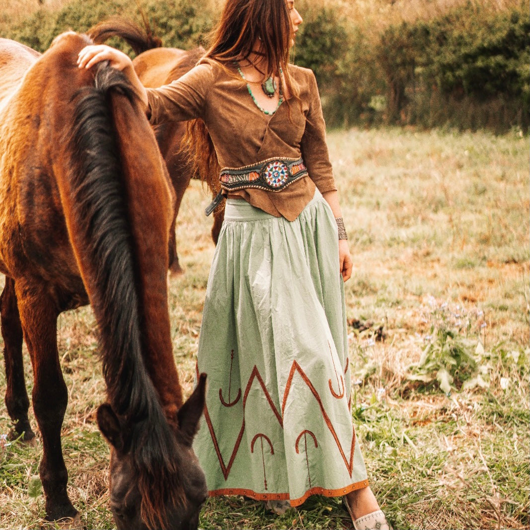 Copia de Burundi Skirt Green - World Family Ibiza