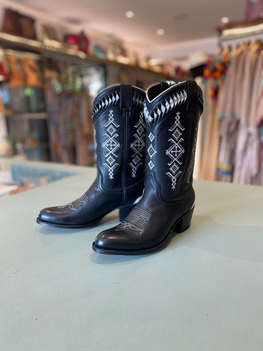 Berber Cowboy Boots - Black - World Family Ibiza