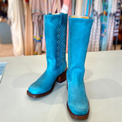 Retro Boots - Turquoise - World Family Ibiza