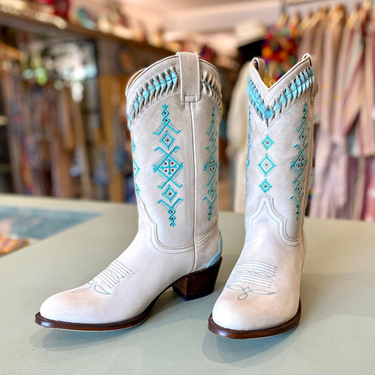Berber Cowboy Boots - Off White - World Family Ibiza
